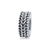 Wheat Patterned Spacer Charm